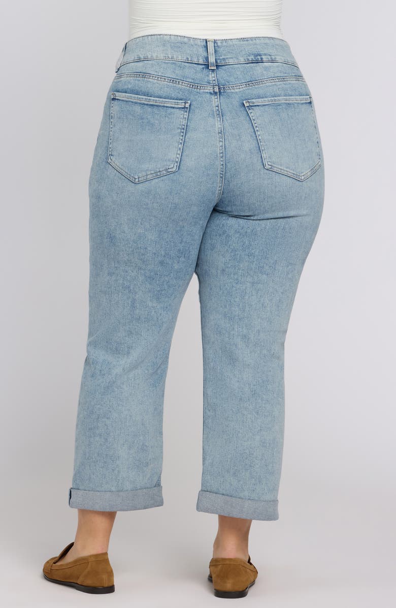 NYDJ Bailey High Waist Crop Relaxed Straight Leg Jeans, Alternate, color, Keys View