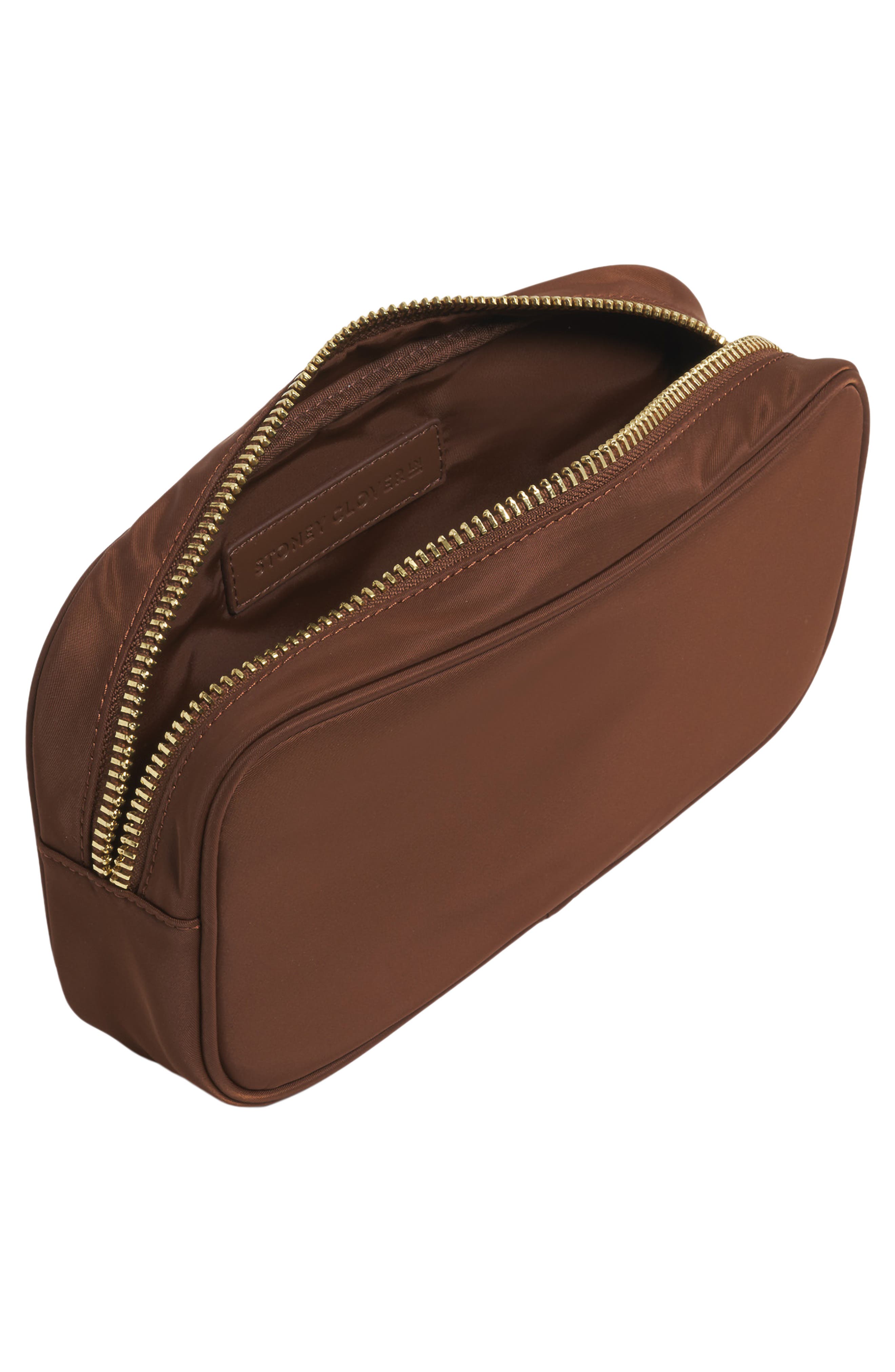 Small Nylon Pouch, Alternate, color, ESPRESSO