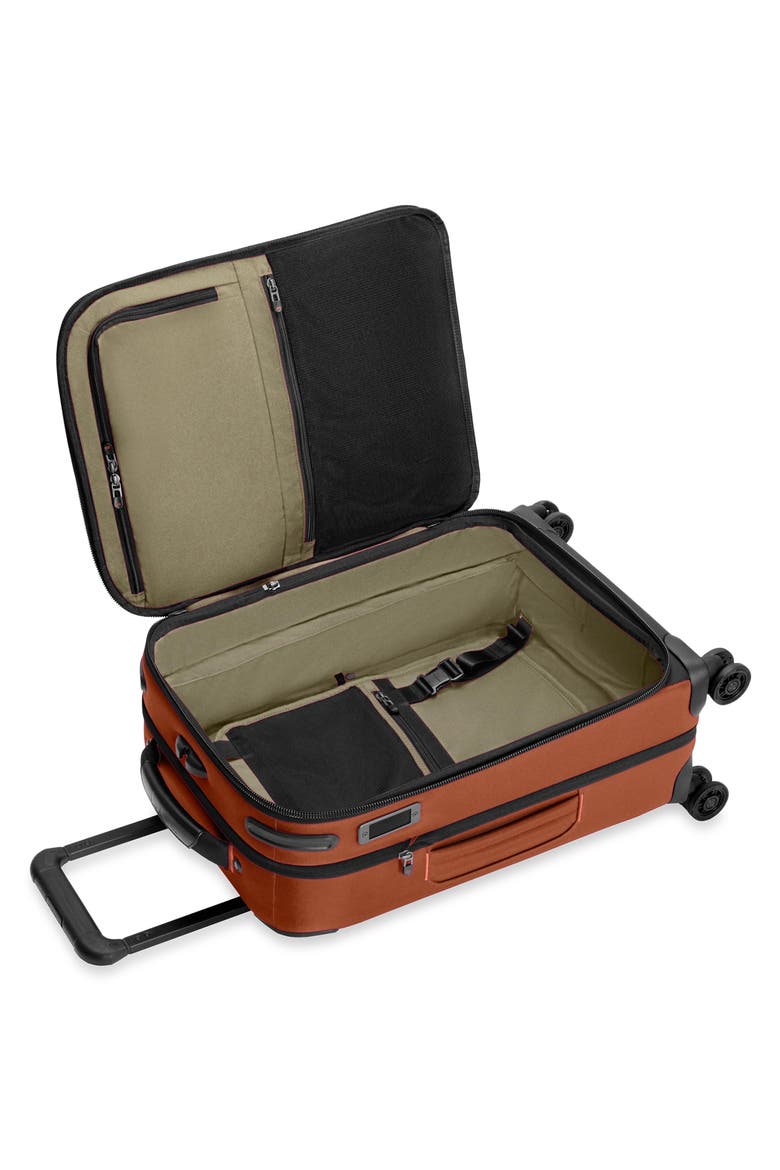 ZDX Essential 22-Inch Expandable Carry-On Spinner Suitcase, Alternate, color, CANYON