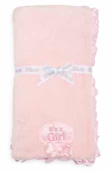 It's a Girl Ruffle Blanket
