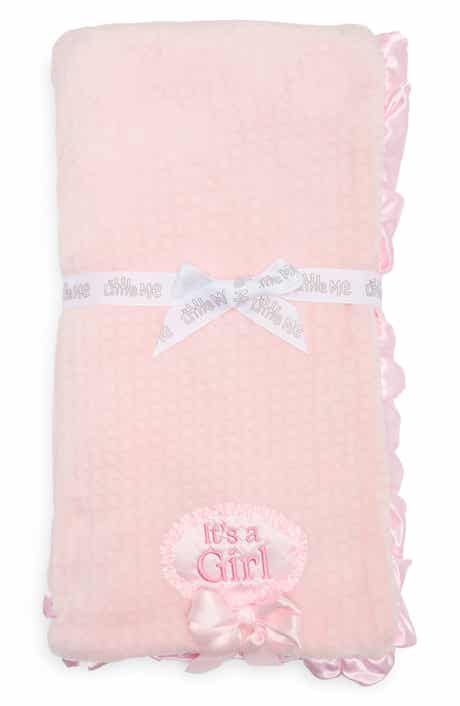 It's a Girl Ruffle Blanket
