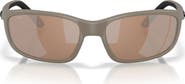 Costa Del Mar Brine II 59mm Polarized Rectangular Sunglasses