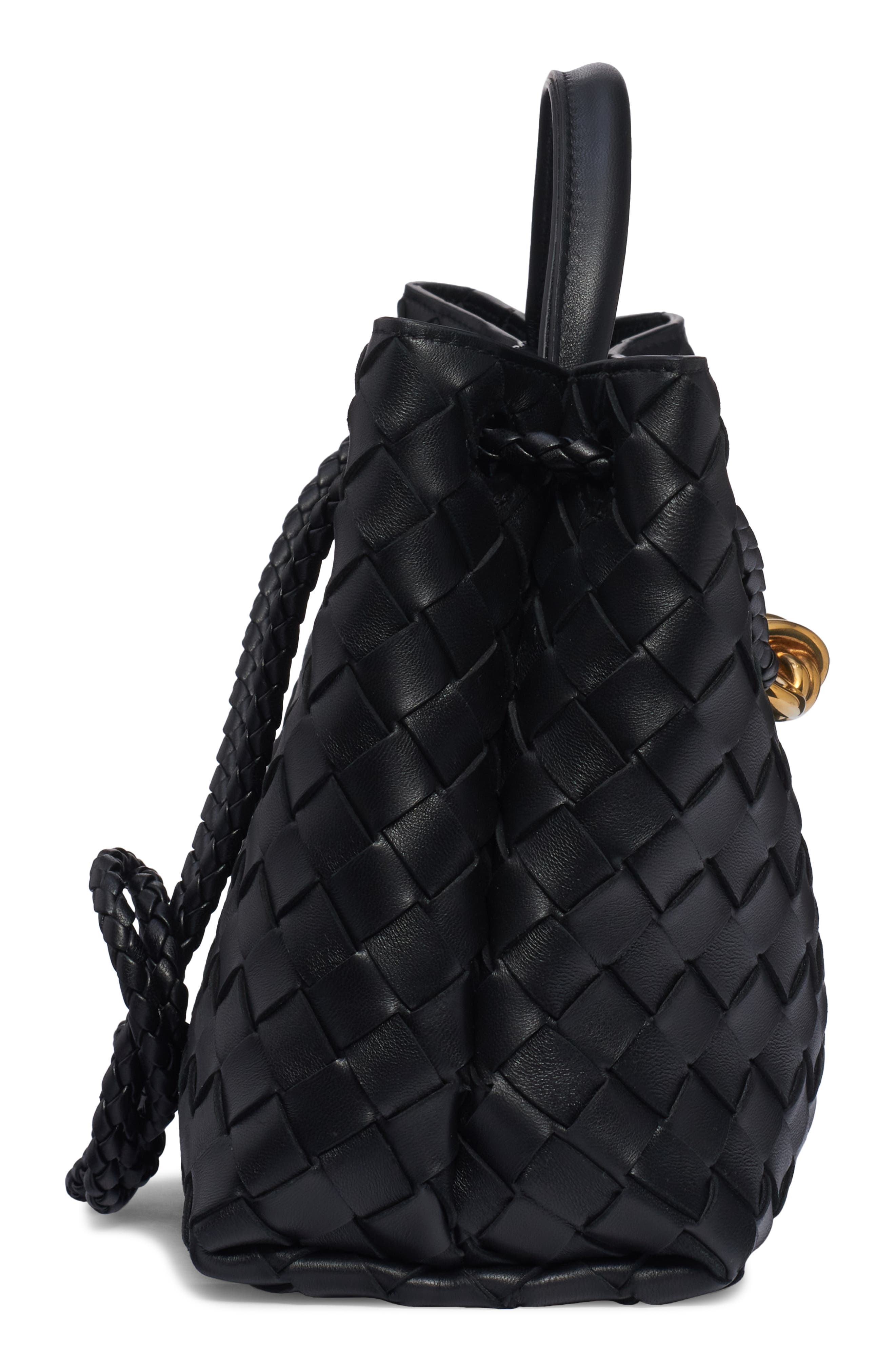 Bottega Veneta Small Andiamo Intrecciato Leather Shoulder Bag, Alternate, color, 