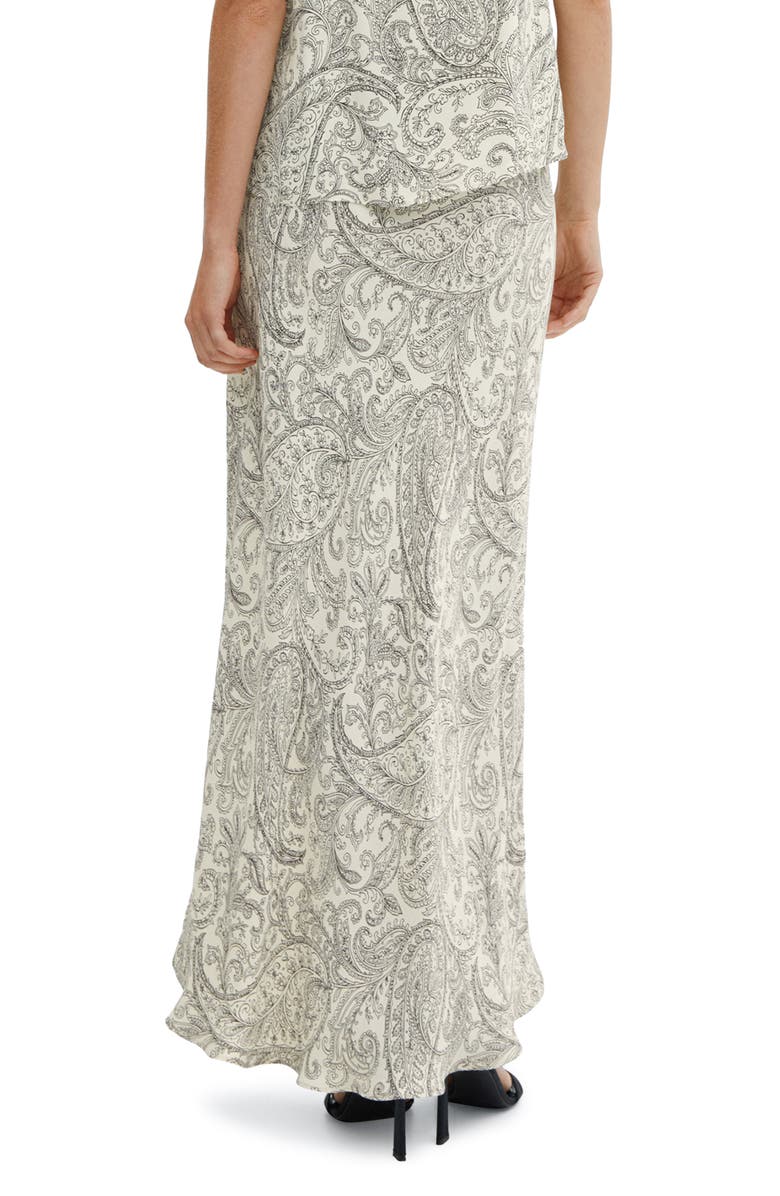 MANGO Paisley Print High Waist Maxi Skirt, Alternate, color, 