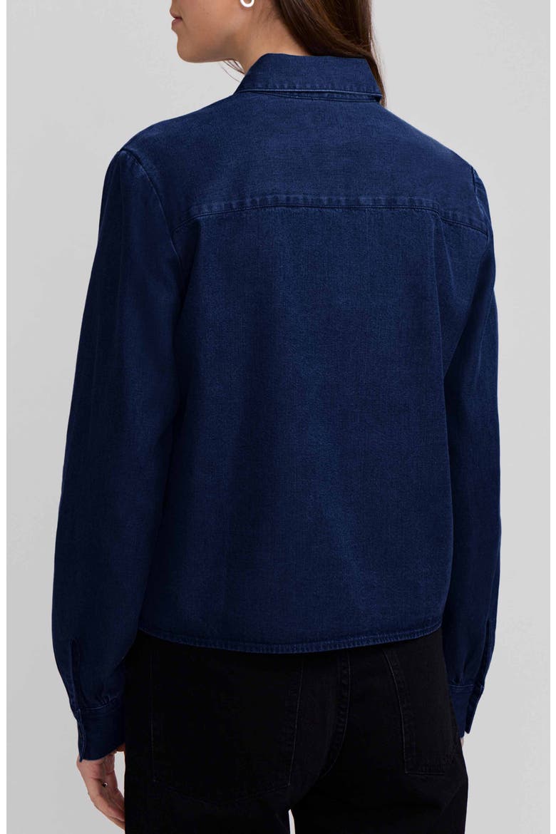 Jodie Denim Button-Up Shirt, Alternate, color, DARK WASH BLUE