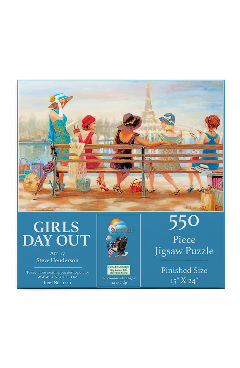 Sunsout Girls Day Out 550 piece Jigsaw Puzzle for Adults, Alternate, color, Multicolor
