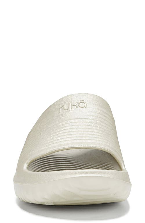 Ryka Women's Echo-recovery Slide Recovery Sandals In Gold