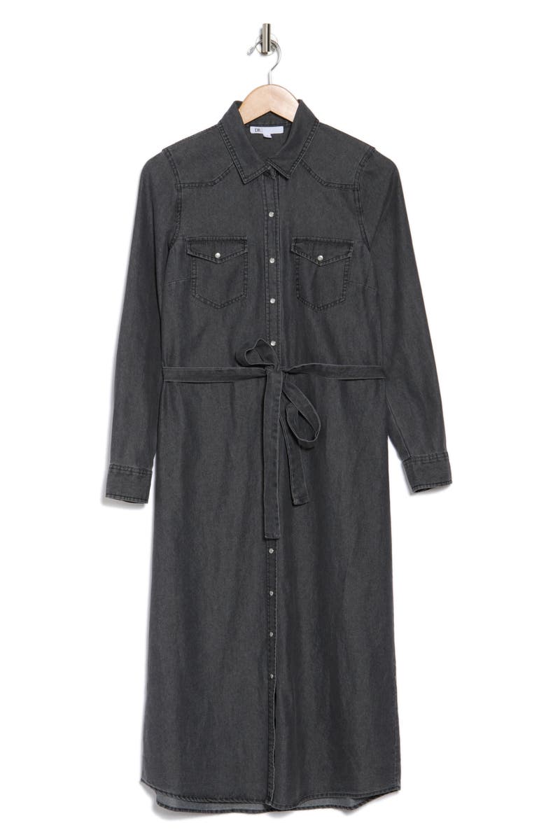 DR2 by Daniel Rainn Western Denim Shirtdress, Alternate, color, 