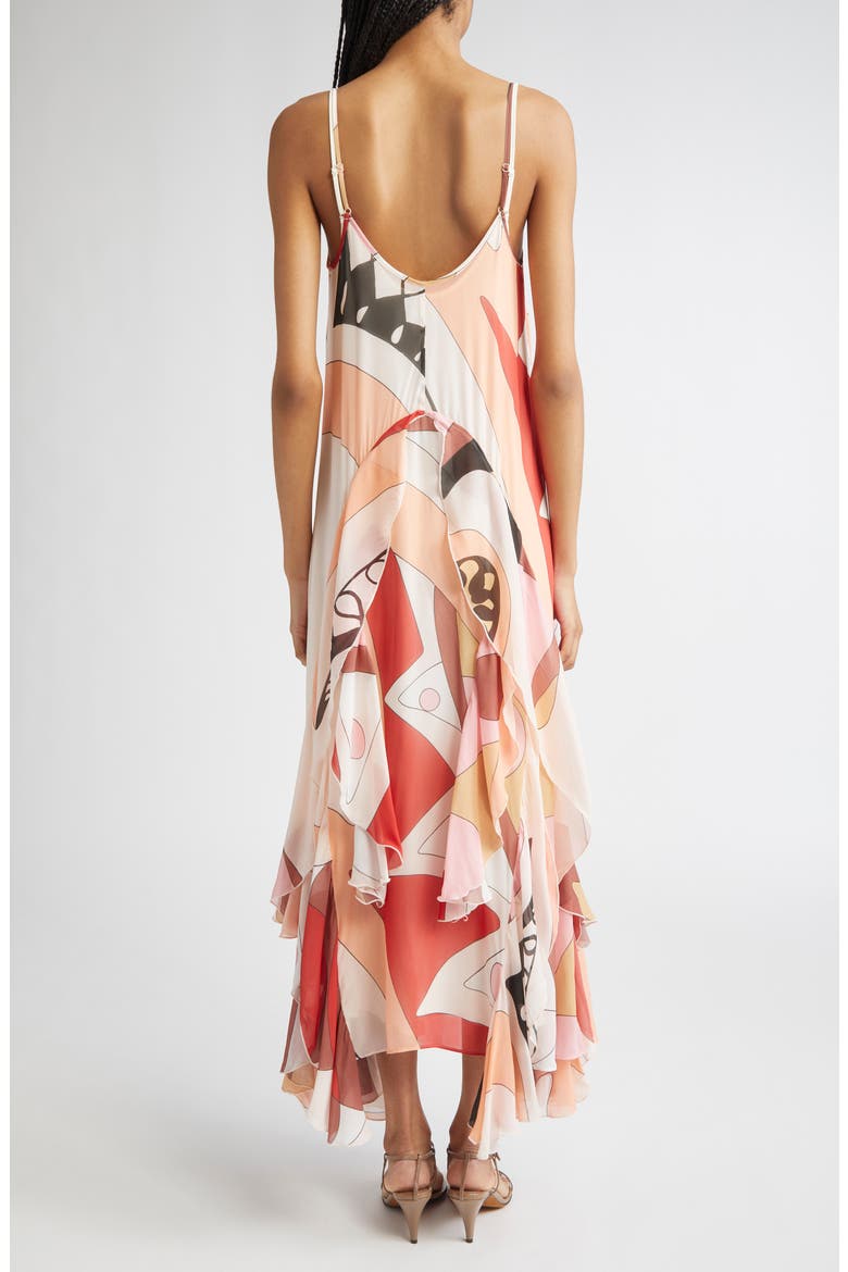 Sasha Ruffle Maxi Dress, Alternate, color, CREAM/ RED MULTI
