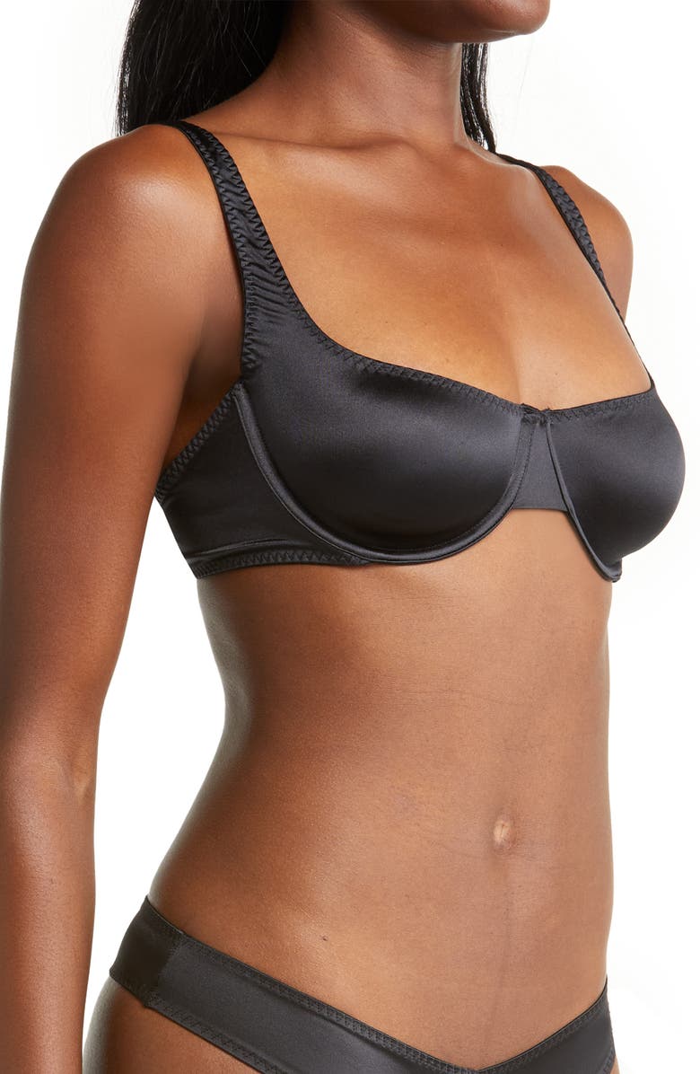 SKIMS Stretch Satin Underwire Bra, Alternate, color,