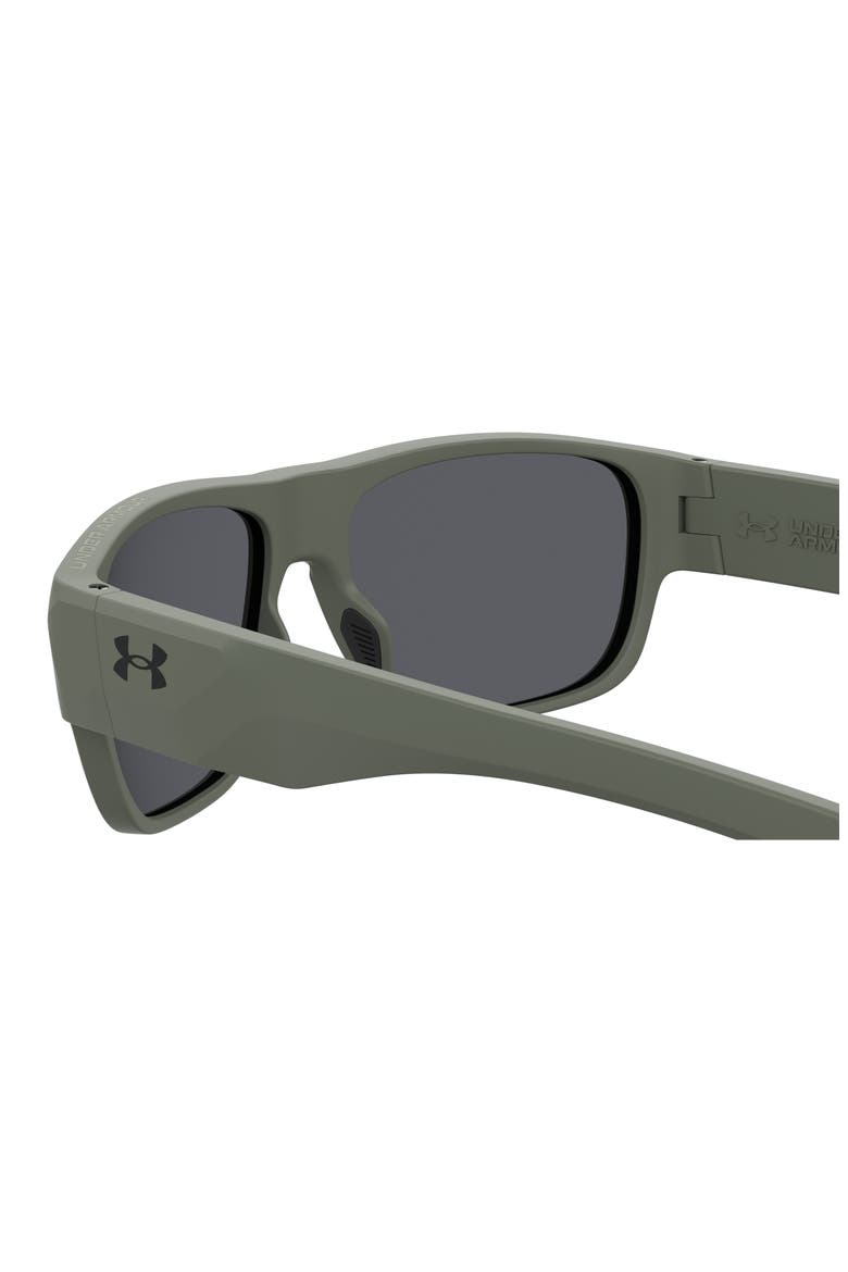 60mm Scorcher Square Sunglasses, Alternate, color, MATTE OLIVE GREEN