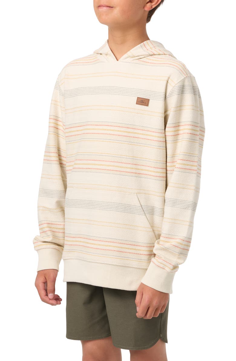 O'Neill Kids' Bavaro Blanket Stripe Pullover Hoodie, Alternate, color, 