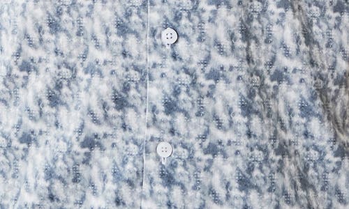 Robert Barakett Mccann Short Sleeve Woven Button-up Shirt In Blue