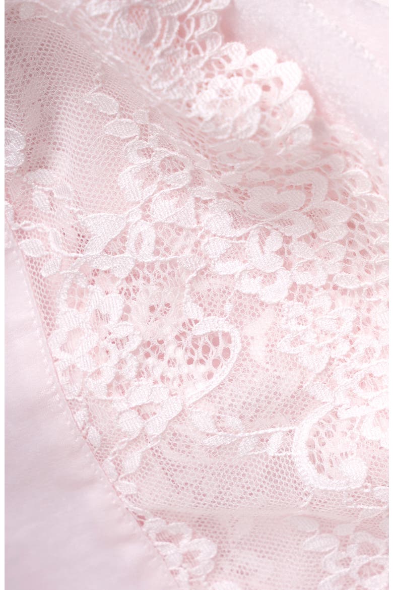 Maxine Lace Trim Robe, Alternate, color, ROSE