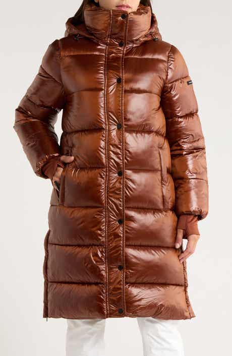 BCBGeneration Pillow 3/4 Hooded Longline Puffer Coat