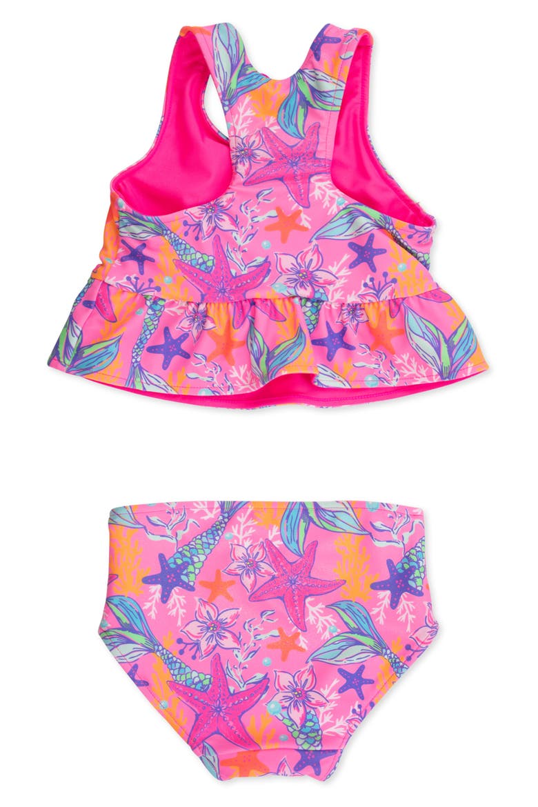 Kids' Shimmer Mermaid Reversible Two-Piece Swimsuit, Alternate, color, PINK