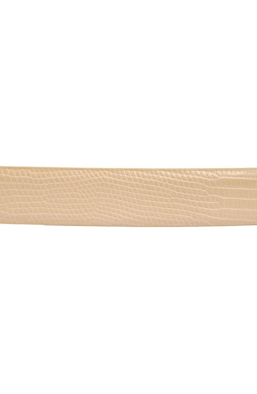 Steve Madden Lizard Embossed Faux Leather Belt