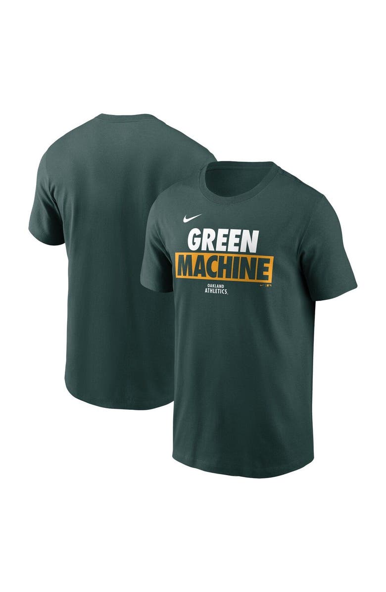 Nike Men's Nike Green Oakland Athletics Rally Rule T-Shirt, Main, color, Green