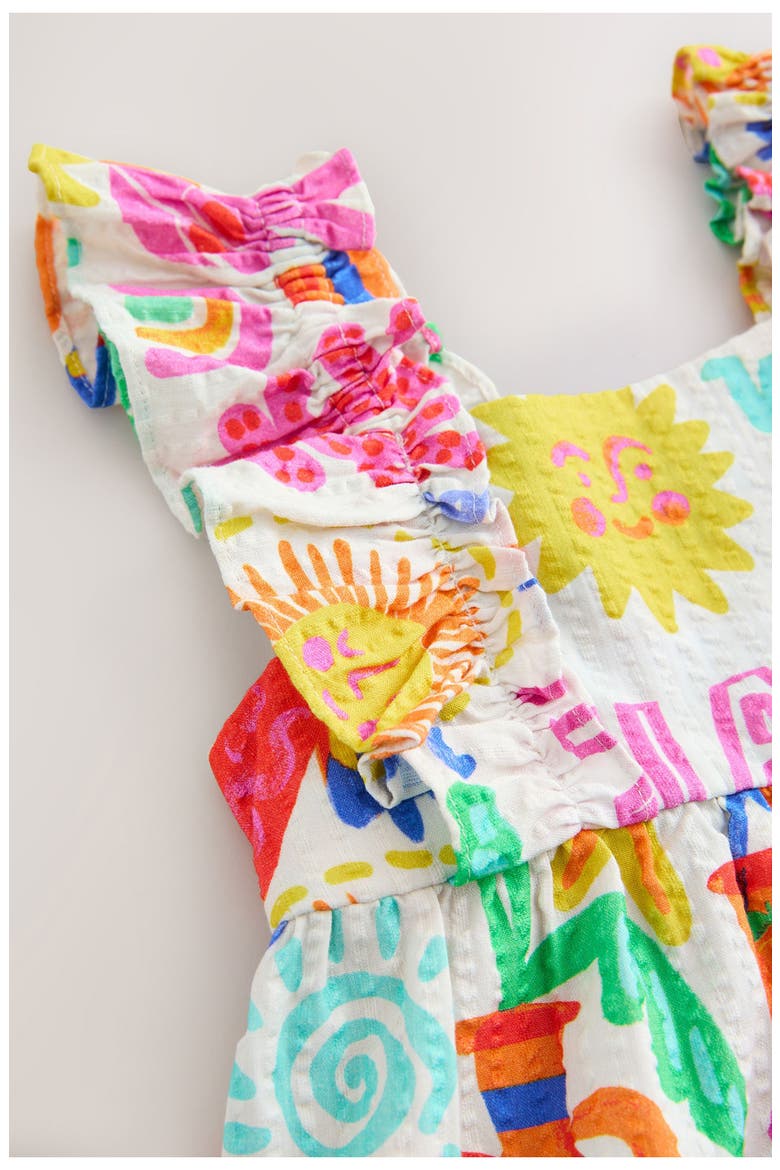 Kids' Holiday Print Romper, Alternate, color, MULTI