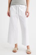 Eileen Fisher Stretch Organic Cotton Crop Wide Leg Pants