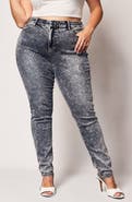 SLINK Jeans Acid Wash High Waist Skinny Jeans