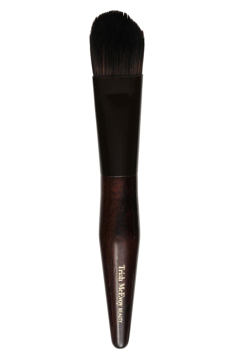 Trish McEvoy 75 Foundation Brush, Main, color, Brown