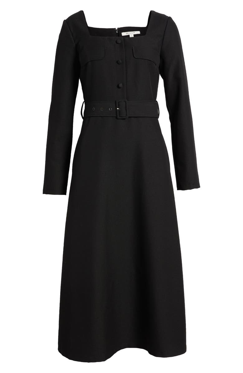 ZOE AND CLAIRE Handkerchief Hem Shirtdress