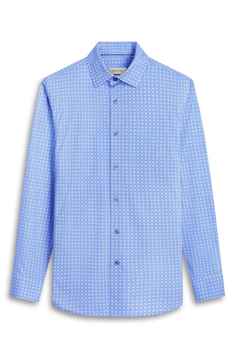 Bugatchi James OoohCotton<sup>®</sup> Geo Print Button-Up Shirt, Alternate, color,