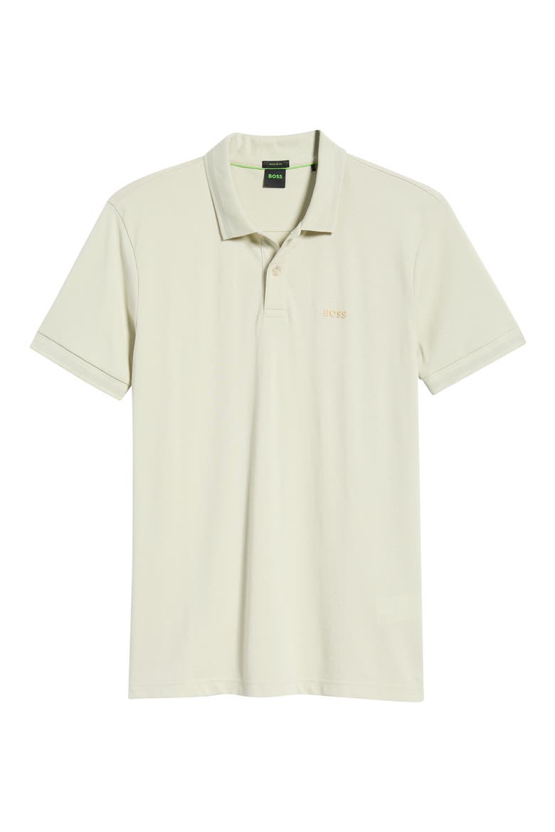 Pio Piqué Pima Cotton Polo, Alternate, color, LIGHT BEIGE