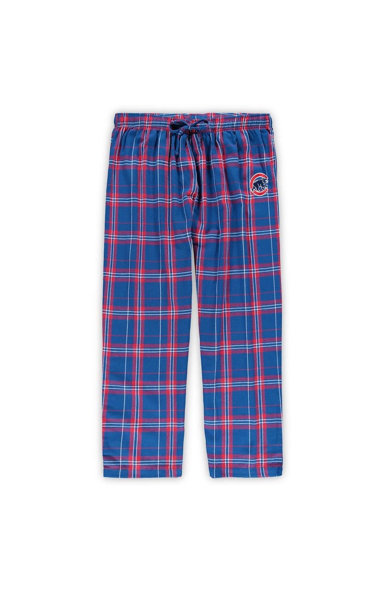 CONCEPTS SPORT Women's Concepts Sport Royal Chicago Cubs Plus Size T-Shirt and Flannel Pants Sleep Set, Alternate, color, 