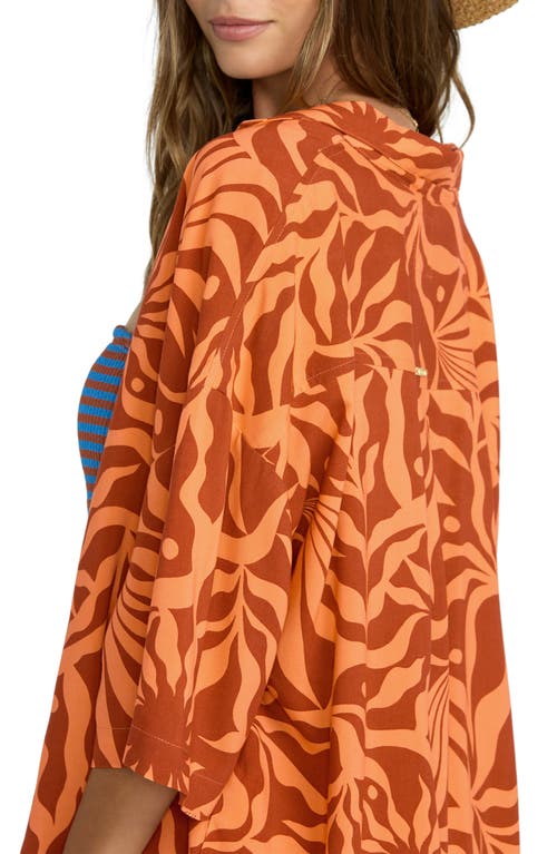 Billabong Beach Side Print Oversize Camp Shirt
