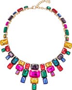 EYE CANDY LOS ANGELES Jamie Rainbow Crystal Statement Necklace