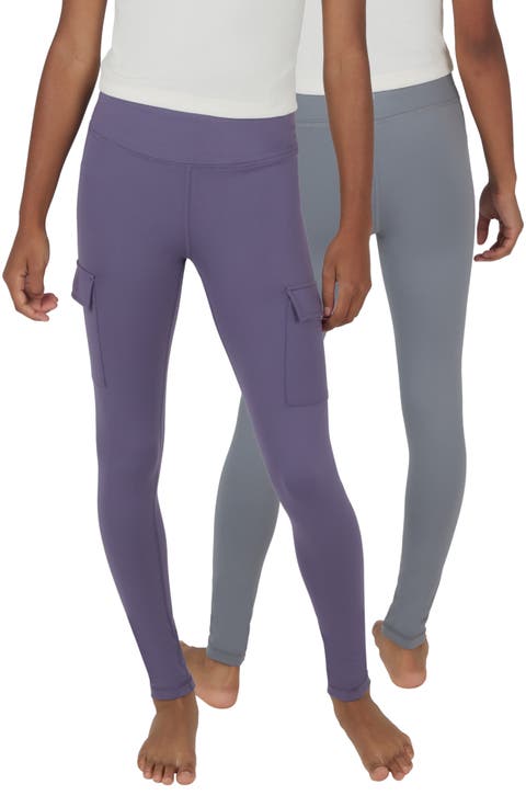 Kids' 2-Pack Cargo Pocket Leggings (Big Kid)