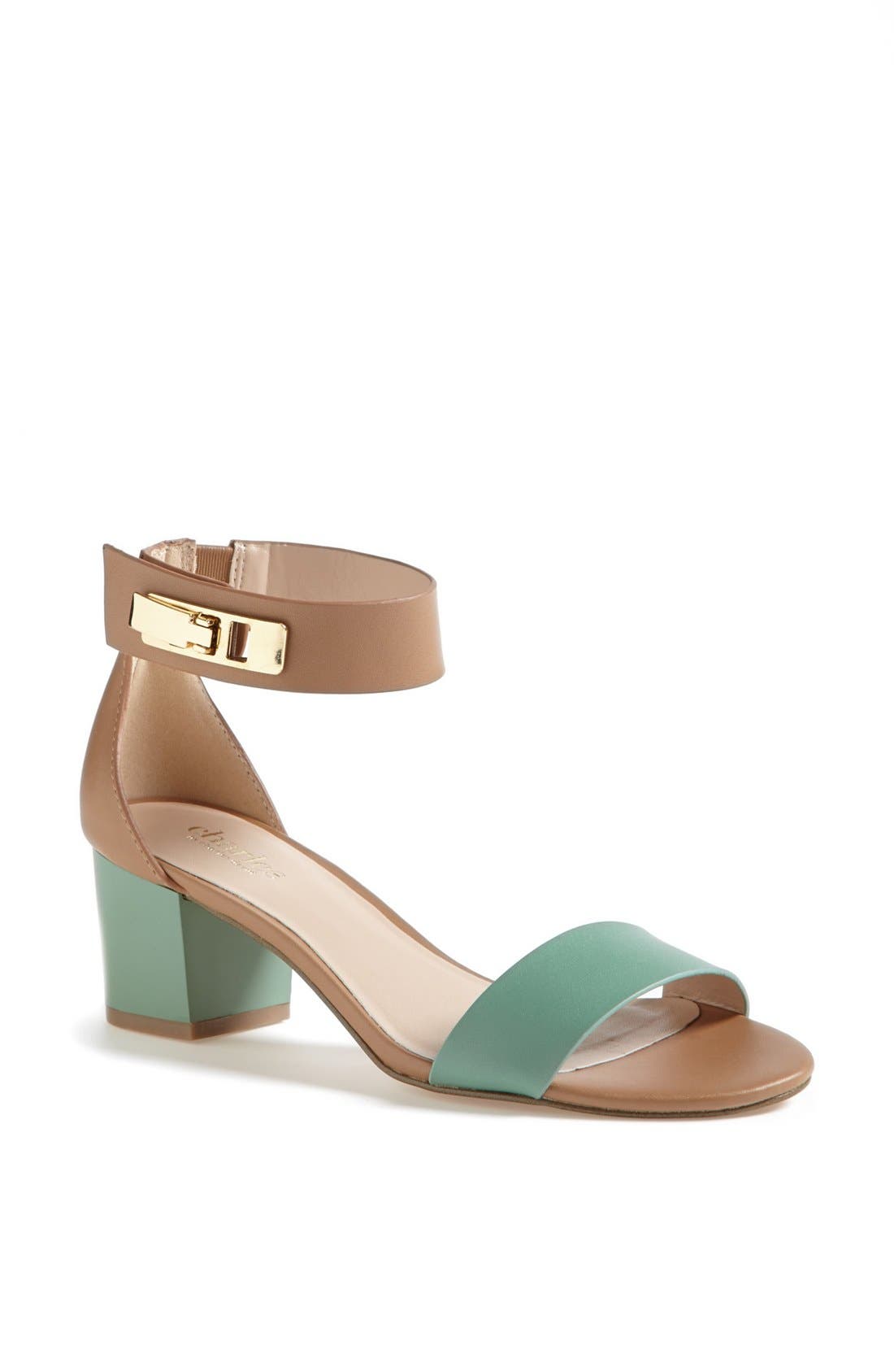 'Glory' Sandal, Main, color, MINT/ NUDE