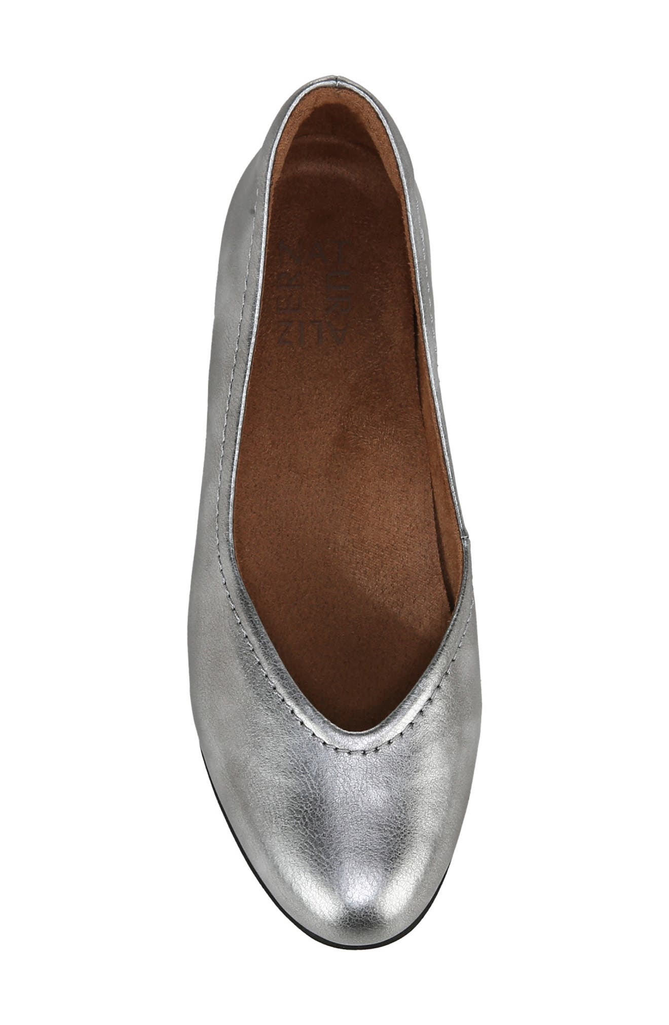 Naturalizer Vivienne Croc Embossed Faux Leather Flat, Alternate, color, 