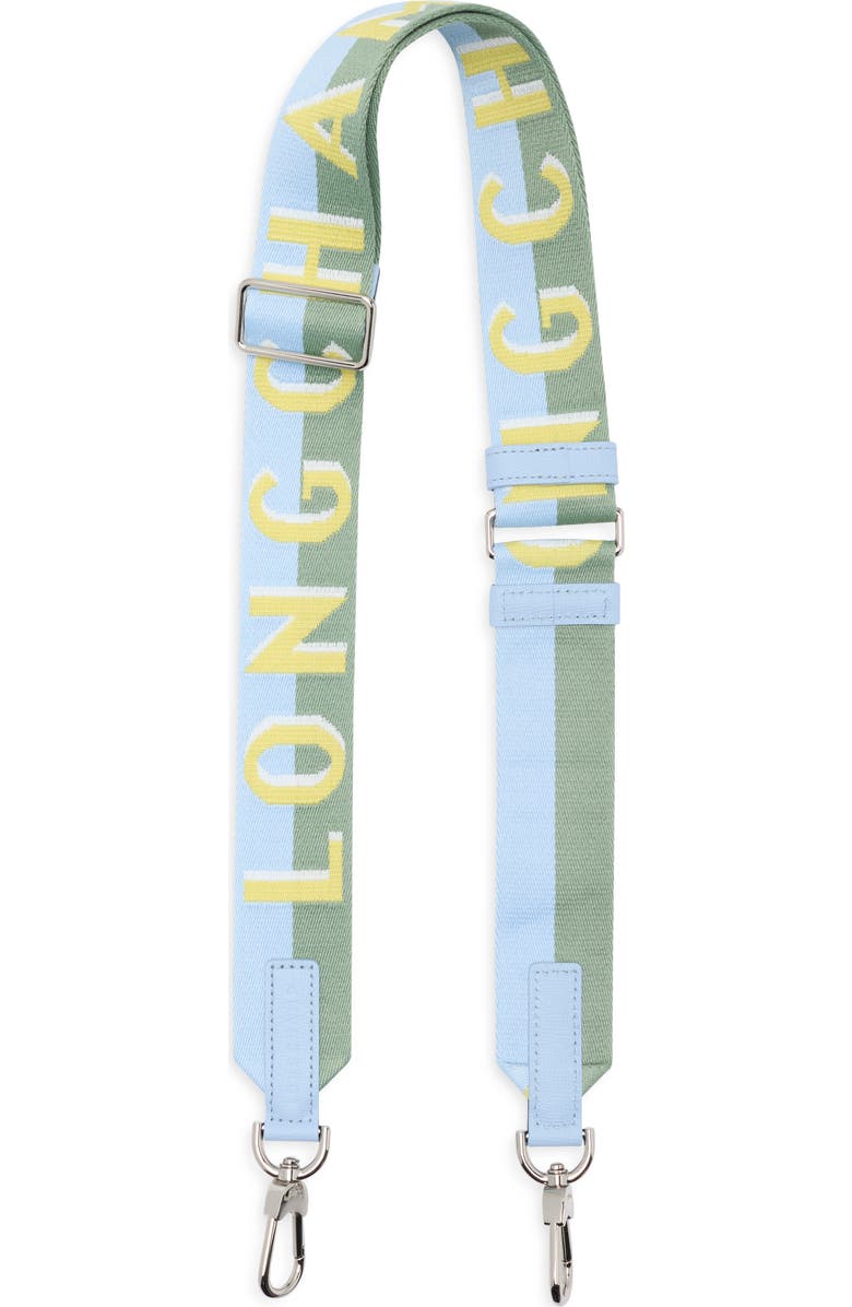 Longchamp Shadow Adjustable Canvas Shoulder Strap, Main, color, Lime