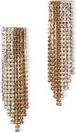 Deepa Gurnani Araya Crystal Linear Drop Earrings