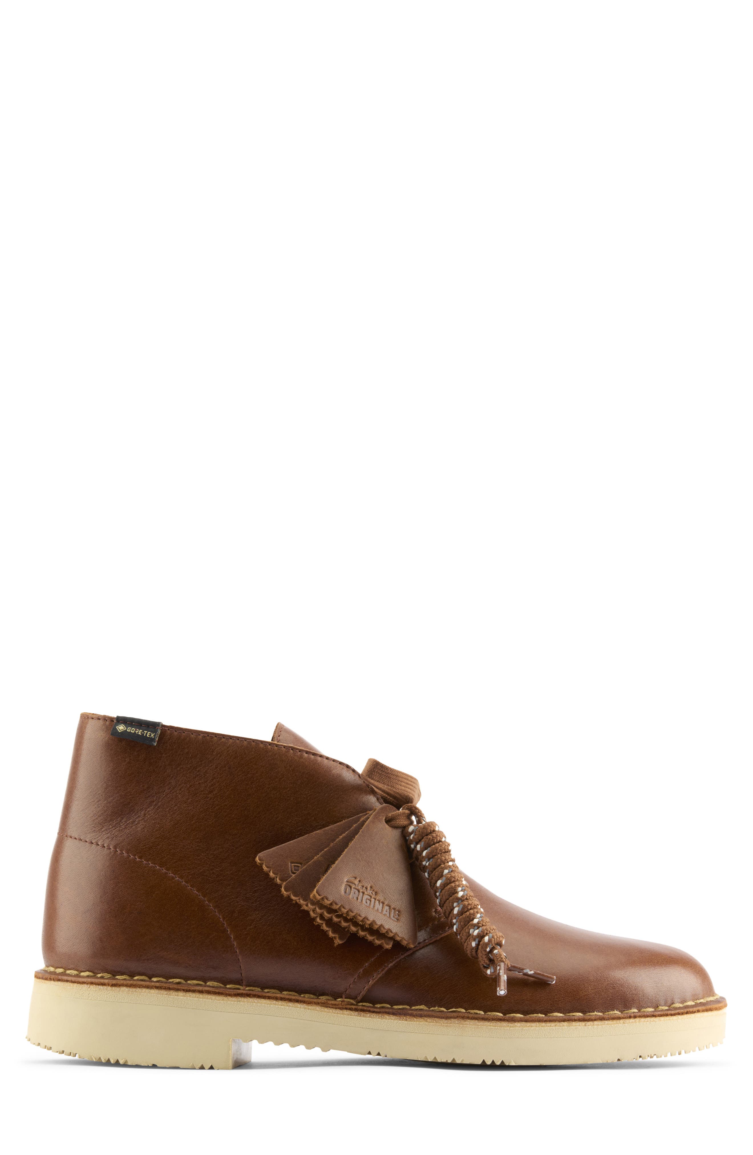 Clarks<sup>®</sup> Originals Gore-Tex<sup>®</sup> Waterproof Desert Boot, Alternate, color, Brown Leat