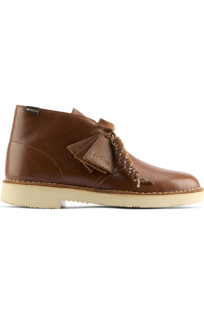 Clarks<sup>®</sup> Originals Gore-Tex<sup>®</sup> Waterproof Desert Boot, Alternate, color, Brown Leat