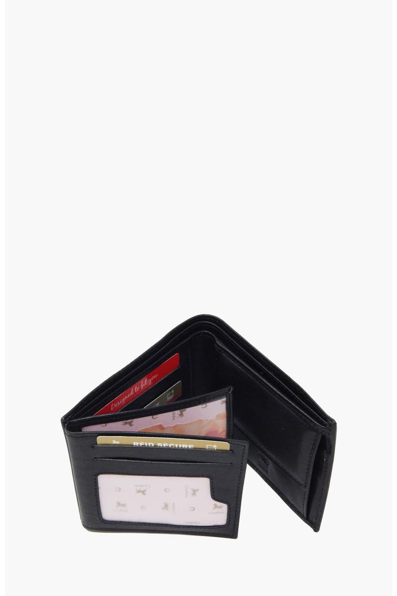 Gentleman Trifold Leather Wallet 505, Alternate, color, Black