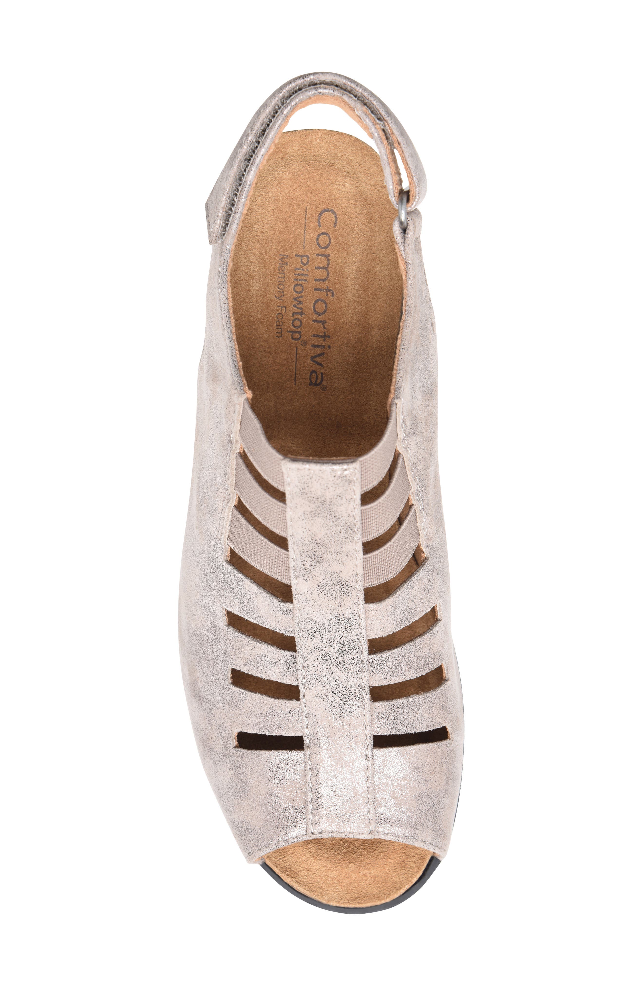 Alana Slingback Wedge Sandal - Wide Width Available, Alternate, color, SMOKE