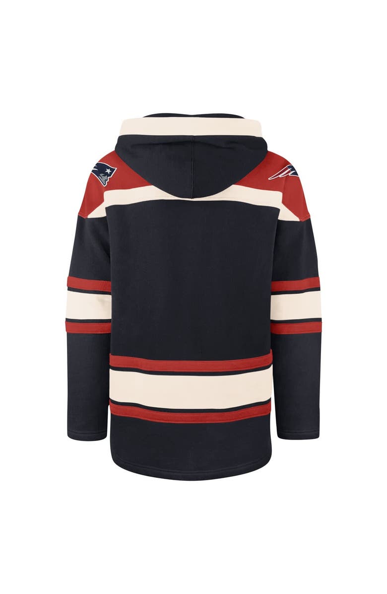 '47 Men's '47 Navy New England Patriots Superior Lacer Pullover Hoodie, Alternate, color, 