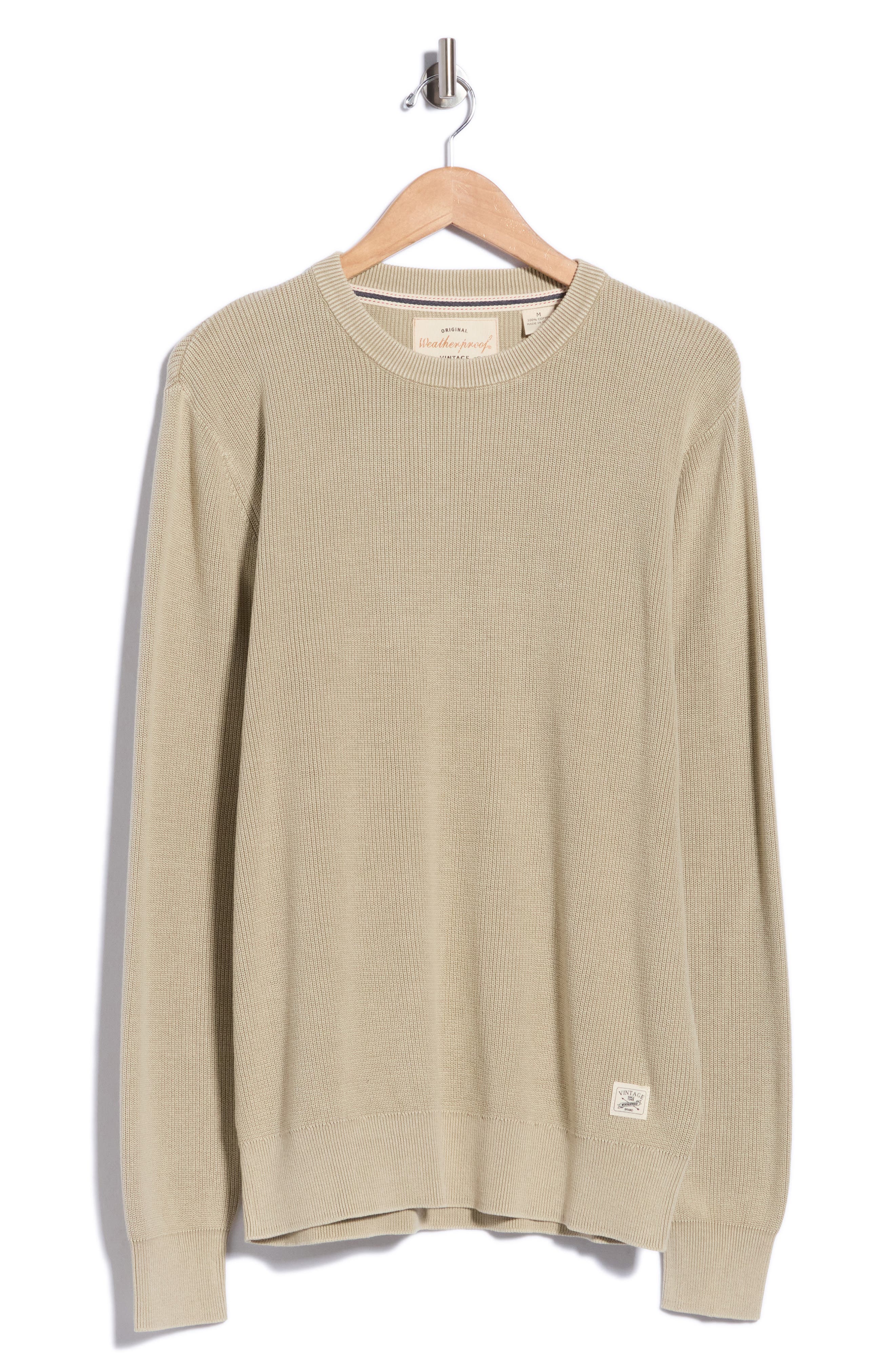 Stonewash Cotton Crewneck Sweater