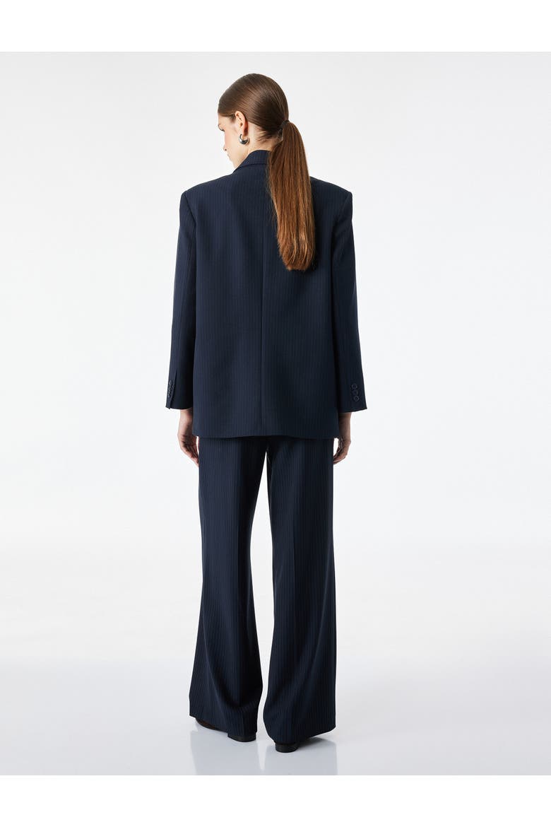 Long Sleeve Double-Breasted Pinstripe Blazer, Alternate, color, NAVY STRIPE