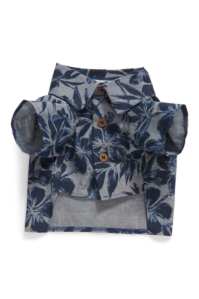 Cool Breeze BBQ Dog Shirt, Main, color, DENIM BLUE / NAVY