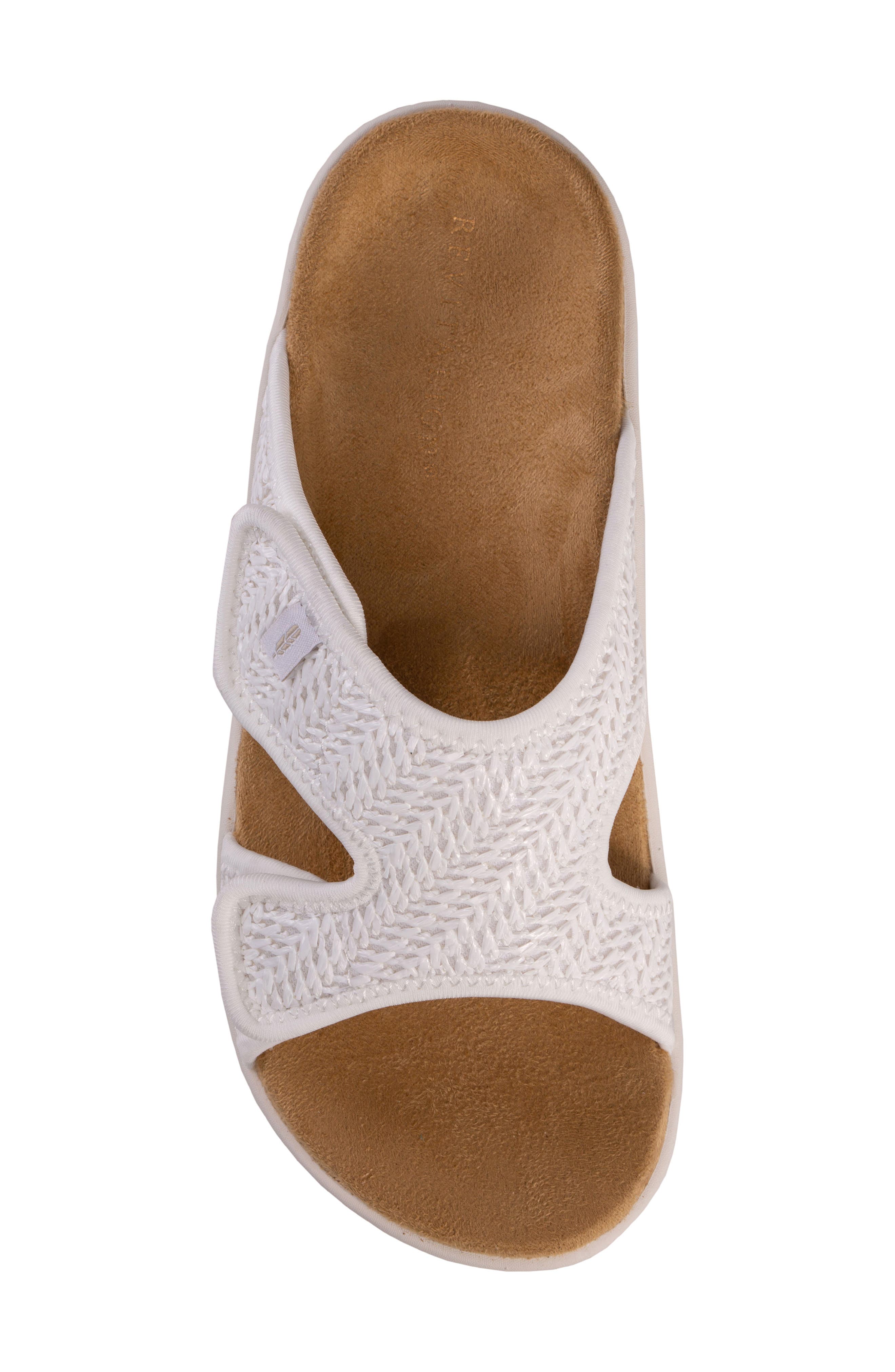 Revitalign Kholo Raffia Slide Sandal, Alternate, color, White