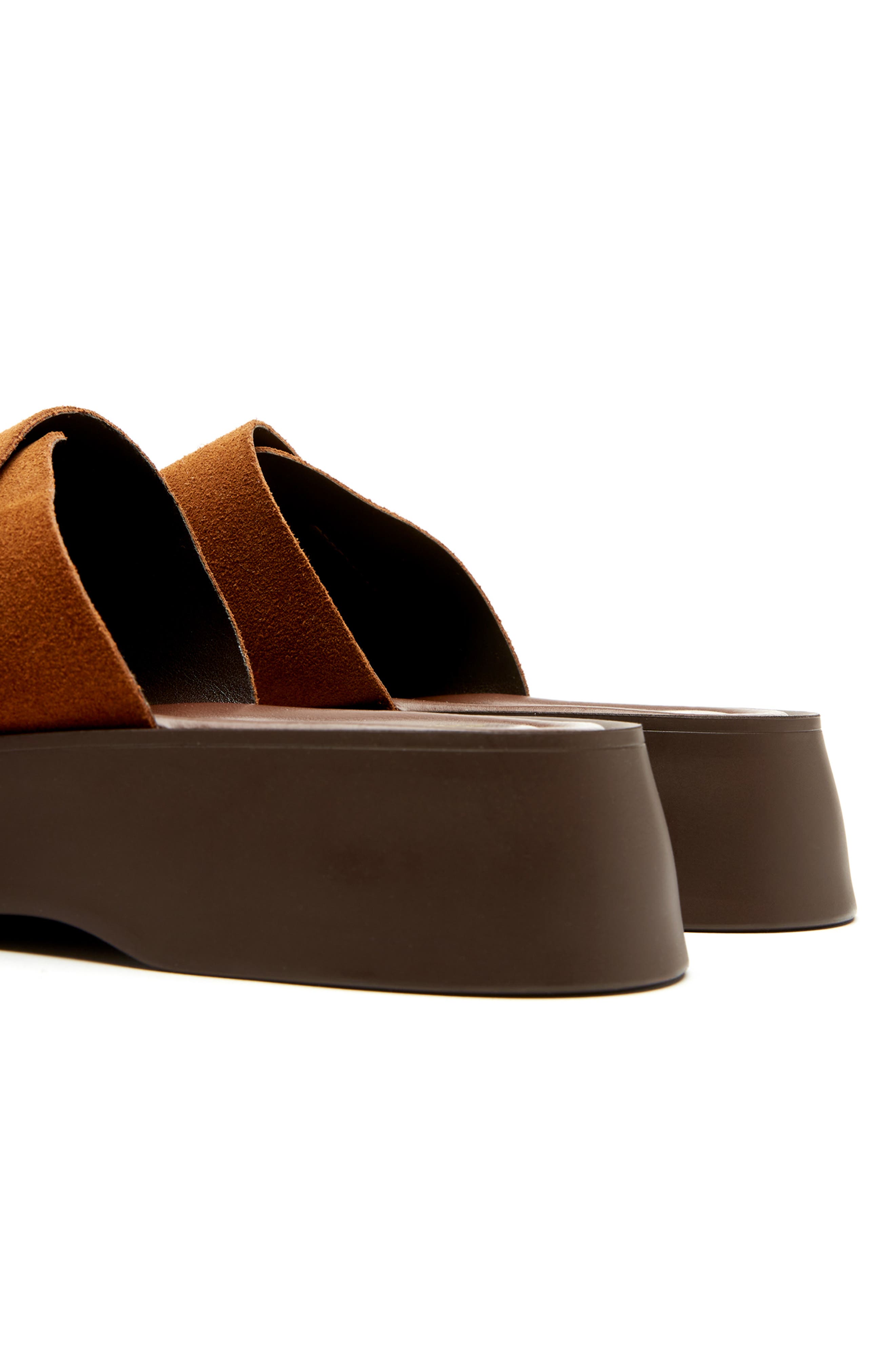 La Canadienne Viv Slide Sandal, Alternate, color, Tabacco Suede