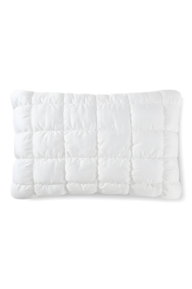 Puff Squares Set of 2 Pillow Shams, Main, color, WHITE