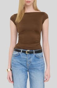 Blu Pepper Boat Neck Top