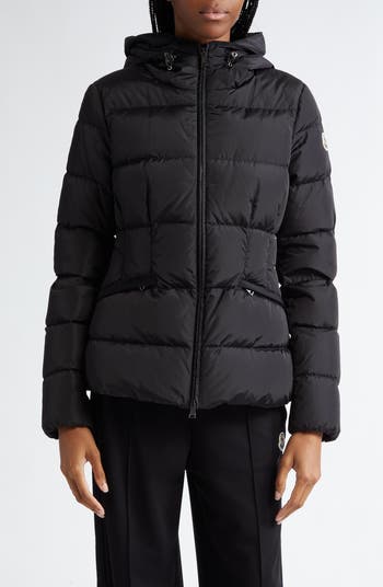 Moncler down jacket black on sale